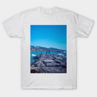 Beach Summer Sea Rocks Italy T-Shirt